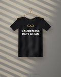 Camden 856 Days Clean — black tee