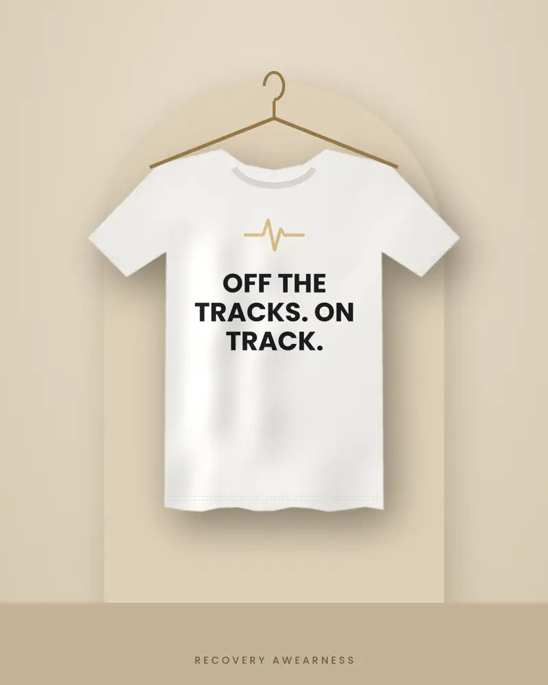 Off The Tracks. On Track. — white tee