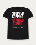 Stopped Copping. Started Coping. — Bred Colorway Tee