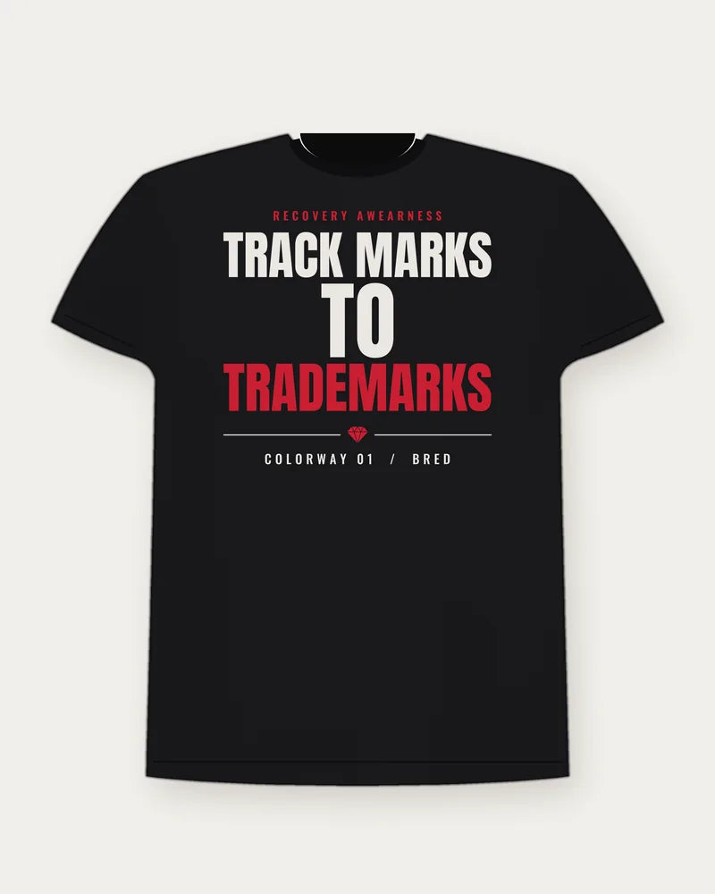 Track Marks To Trademarks — Bred Colorway Tee