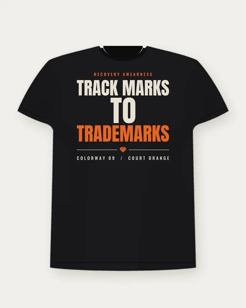 Track Marks To Trademarks — Court Orange Colorway Tee